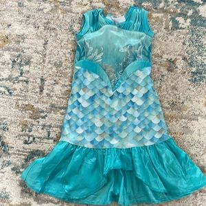 Ariel little mermaid inspired dress up dress by little adventures size 1-3 years